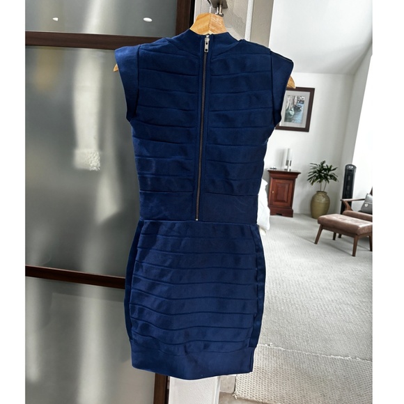 French Connection Bodycon Bandage Dress - Blue Size 2 - Picture 6 of 12